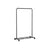 Clothes Rack - Metal - Black - Mobile with Storage Shelf