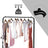 Clothes Rack - Metal - Black - Mobile with Storage Shelf