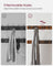 Coat Rack Stand - Steel - Rustic Brown and Black - Free Standing with Removable Hooks and Bench