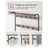 Coat Rack - Steel - Hazelnut Brown and Black - 4-in-1 Design with Shoe Storage Bench