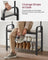 Coat Rack - Steel - Hazelnut Brown and Black - 4-in-1 Design with Shoe Storage Bench