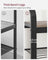 Coat Rack - Steel - Hazelnut Brown and Black - 4-in-1 Design with Shoe Storage Bench
