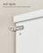 Hall Tree - Wood - Cloud White - Freestanding with Adjustable Shelves and Bench