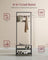 Industrial Hall Tree - Metal - Rustic Brown - 9 Adjustable Hooks and Overhead Bar