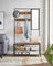 Coat Rack - Wood - Camel Brown - Includes Shoe Storage and Mirror