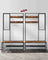 Coat Rack - Wood - Camel Brown - Includes Shoe Storage and Mirror