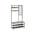 Coat Rack with Shoe Storage - Wood - Camel Brown