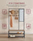Coat Rack with Shoe Storage - Wood - Camel Brown