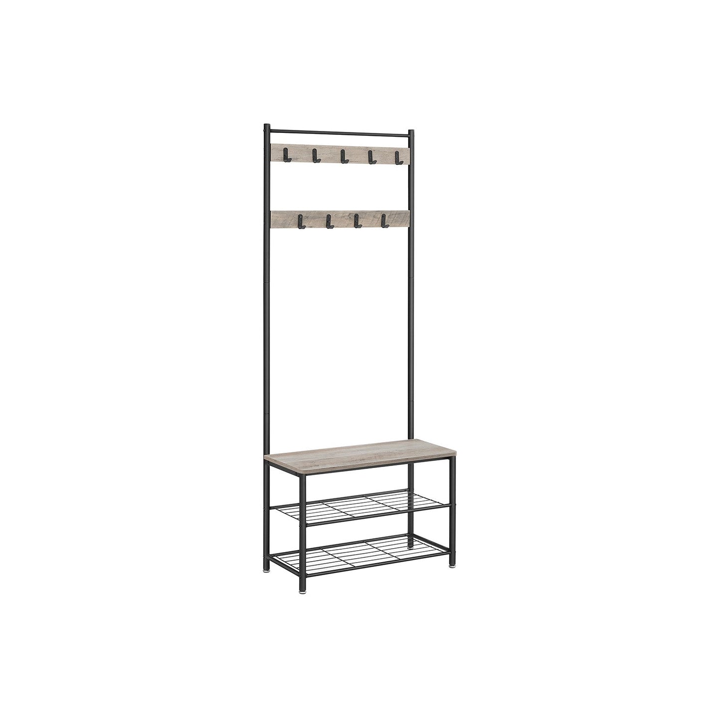 Coat Rack Stand - Wood - Natural Finish