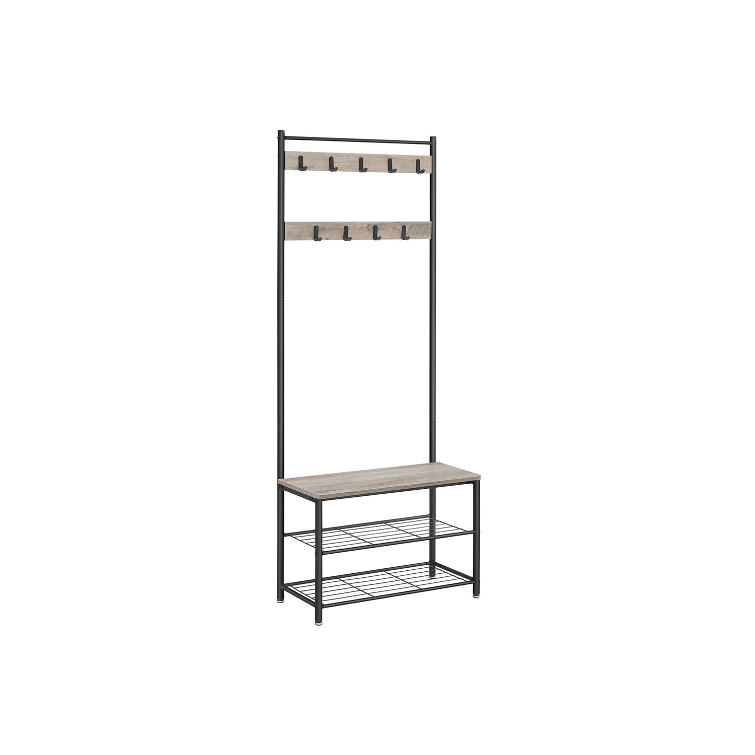 Coat Rack Stand - Wood - Natural Finish