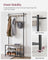 Coat Rack Stand - Wood - Natural Finish