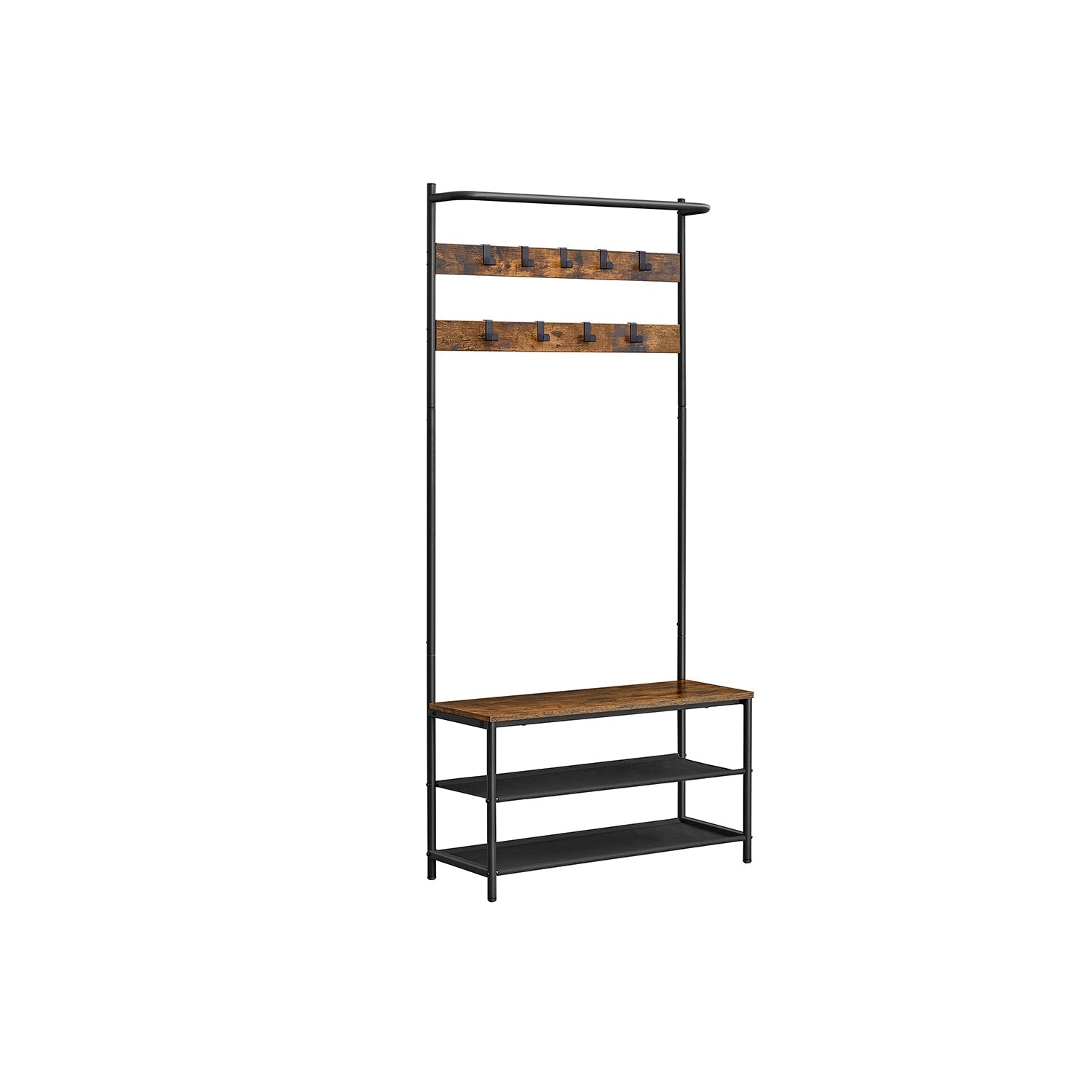 Coat Stand - Wood - Industrial Finish