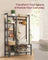 Coat Rack with Shoe Bench - Wood - Brown - 9 Hooks