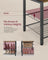 Coat Rack with Shoe Bench - Wood - Brown - 9 Hooks