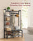 Hall Tree - Engineered Wood - Brown - Bench with Shoe Storage and Multiple Hooks