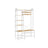 Hallway Coat Rack - Engineered Wood - Golden Oak - Bench with Shoe Storage and Multiple Hooks