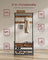 Hall Tree - Wood - Natural - With Bench