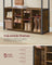 Hall Tree - Wood - Rustic Brown - Bench with Shoe Storage and Coat Rack