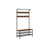 Hall Tree - Steel - Industrial Gray - Multifunctional with 9 Hooks and Shoe Rack