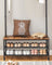 Hall Tree - Steel - Industrial Gray - Multifunctional with 9 Hooks and Shoe Rack