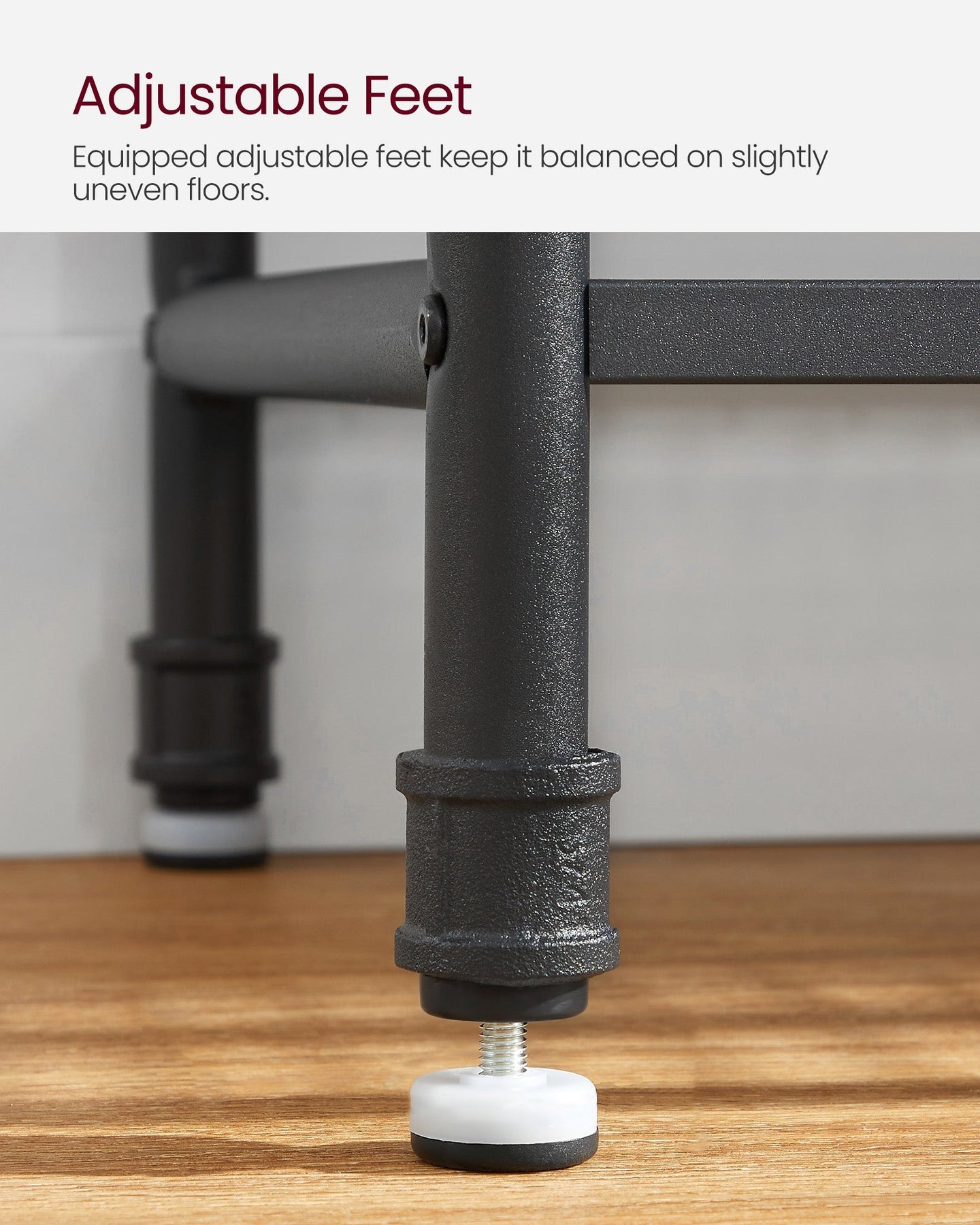 Hall Tree - Steel - Industrial Gray - Multifunctional with 9 Hooks and Shoe Rack