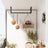 Wall-Mounted Clothes Rack - Metal - Black - Industrial Pipe Design