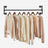 Wall-Mounted Clothes Rack - Metal - Black - Industrial Pipe Design