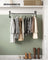 Wall-Mounted Clothes Rack - Metal - Black - Industrial Pipe Design