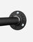 Wall-Mounted Clothes Rack - Metal - Black - Industrial Pipe Design