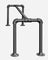 Wall-Mounted Clothes Rack - Metal - Black - Industrial Pipe Design
