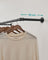 Wall-Mounted Clothes Rail - Metal - Black - Set of 2