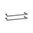 Wall-Mounted Clothes Rack Set - Metal - Black - Industrial Pipe Design