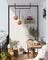Wall-Mounted Clothes Rack Set - Metal - Black - Industrial Pipe Design