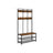 Large Coat Rack Stand - Particleboard and Iron - Rustic Brown