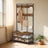 Coat and Shoe Rack - Iron - Brown