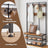 Coat and Shoe Rack - Iron - Brown