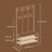 Coat and Shoe Rack - Iron - Brown