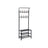 Hall Tree Entryway Organiser - iron tubes - Black