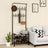 Hall Tree Entryway Organiser - iron tubes - Black