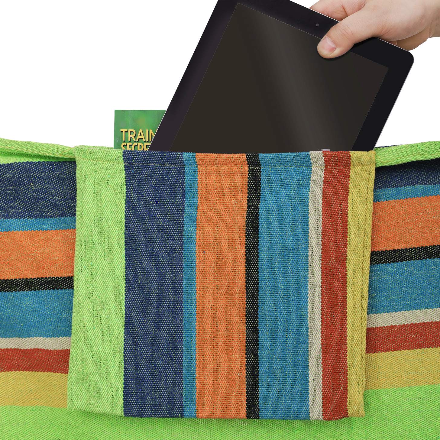 Hammock - 70% Cotton - Multicolor - Includes 2 Cushions