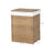 Handwoven Laundry Basket - Synthetic Rattan Wicker - Natural - 90L Capacity with Lid and Foldable Design
