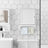 Wooden Wall Storage Cabinet - White - Adjustable Shelf with Towel Rod