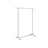 Hanging Rail Garment Rack - All-Metal - Silver - Robust Design with 45 kg Load Capacity