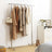 Hanging Rail Garment Rack - All-Metal - Silver - Robust Design with 45 kg Load Capacity