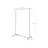 Hanging Rail Garment Rack - All-Metal - Silver - Robust Design with 45 kg Load Capacity