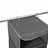 Hanging Storage Shelves - Fabric - Grey - 6-Tier Wardrobe Closet Organizer with Clips