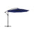 Hanging Umbrella - Fabric - Grey - Crank-Operated with UPF 50+ Sunshade Protection