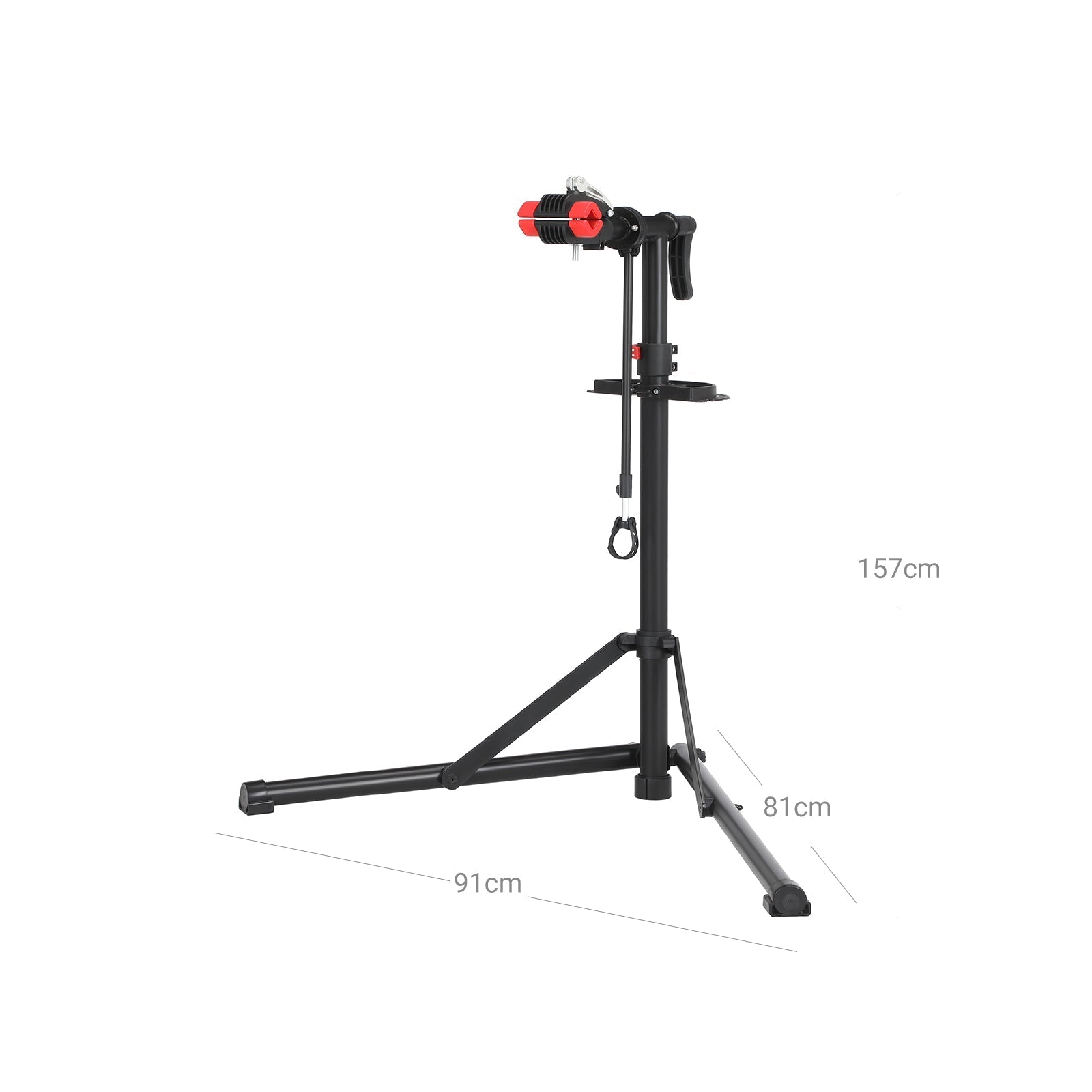 Heavy-Duty Bike Repair Stand - Welded Steel - Black - 360-Degree Adjustment Clamp