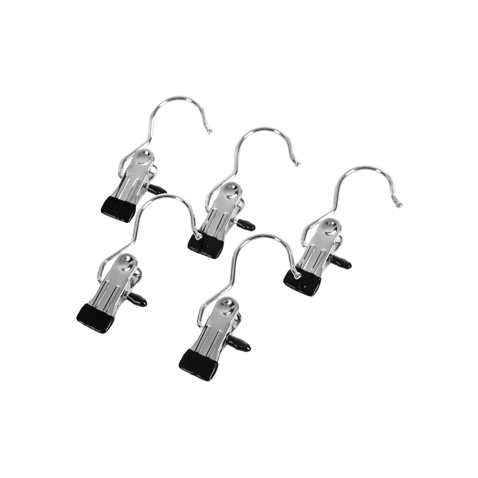 Heavy Duty Clip Hooks - Metal - Silver - Non-Slip Design for Hats