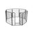 Heavy Duty Playpen - Metal - Black - 8 Panel Design